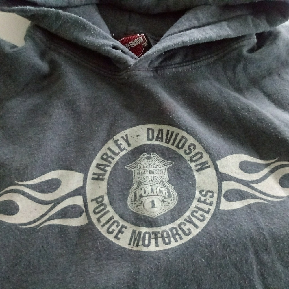 Harley Davidson police motorcycle hoodie